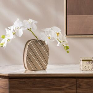 فازة سامبيلا 21 سم - بيج