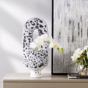 فازة مازا حجم كبير - أبيض