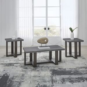 طقم طاولة قهوة و طاولات جانبية 3 قطع دينفورد