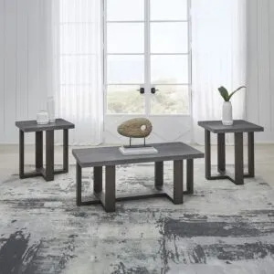 طقم طاولة قهوة و طاولات جانبية 3 قطع دينفورد