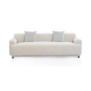 كنبة زيكسور - 3 مقاعد - بيج وازرق