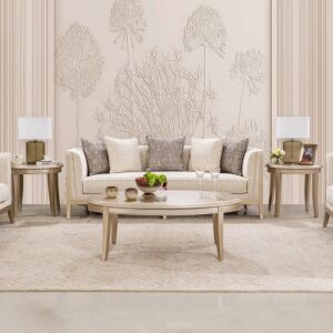 طقم طاولة قهوة 3 قطع رينوهوم - ذهبي