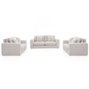 طقم كنب فورات - 3 قطع - بيج