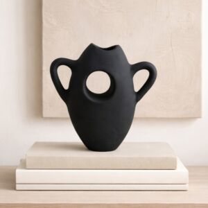 مزهرية ميتشا - اسود