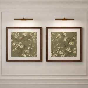 طقم لوحات جدارية أميليا - قطعتين - اخضر