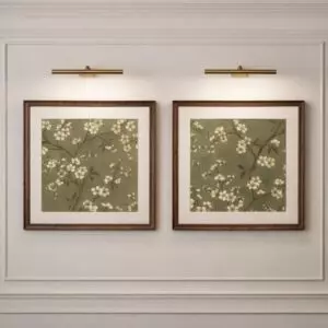 طقم لوحات جدارية أميليا - قطعتين - اخضر