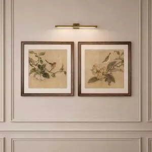 طقم لوحات جدارية إيفوريا - قطعتين - بيج