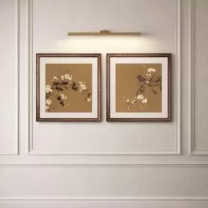 طقم لوحات جدارية روزاليا - قطعتين - بني