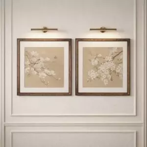 طقم لوحات جدارية روسن - قطعتين - بيج