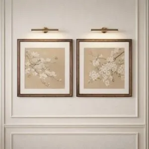 طقم لوحات جدارية روسن - قطعتين - بيج