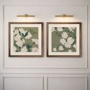 طقم لوحات جدارية ماتيوس - قطعتين - اخضر