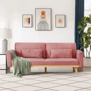 كنبة ثنائية زيليش - وردي