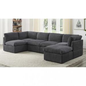 كنب زاوية اليساندي - رمادي