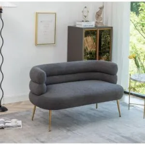 كنبة مقعدين دايمر - رمادي