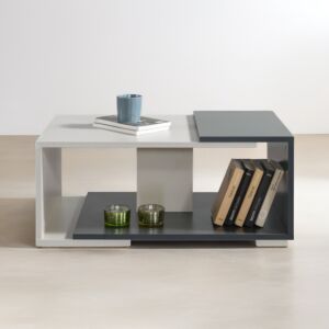 طاولة قهوة لينتون إلم كوڤ - رمادي غامق ورمادي فاتح