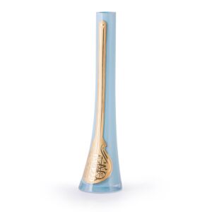 فازة لوريل مقاس كبير ازرق وذهبي