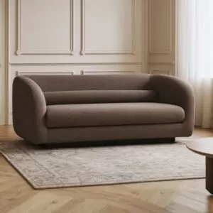 كنبة راشيل - 3 مقاعد - بني