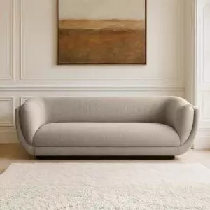 كنبة بيرلا - 3 مقاعد - بيج غامق