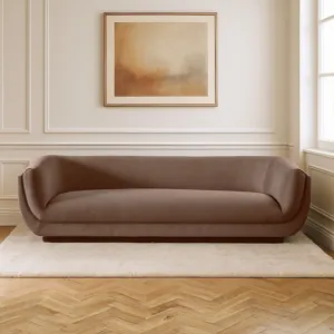 كنبة بيرلا - 4 مقاعد - بني