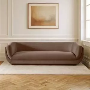 كنبة بيرلا - 4 مقاعد - بني