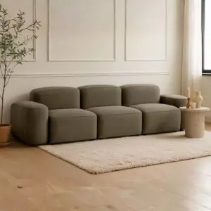 كنبة 3 مقاعد ماردين - 3 قطع - اخضر غامق