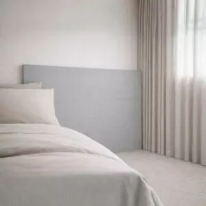 لوح رأس خشبي يانسي 220 سم - رمادي