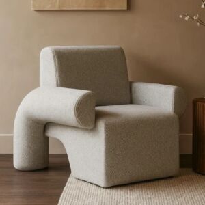 كرسي مفرد رويال - ازرق وبيج