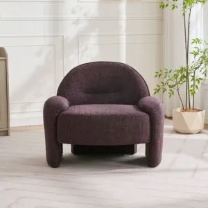 كرسي شايني مفرد - بنفسجي ومتعدد الالوان