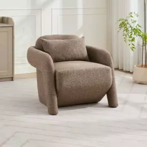 كرسي سايا مفرد - بوليستر - بني