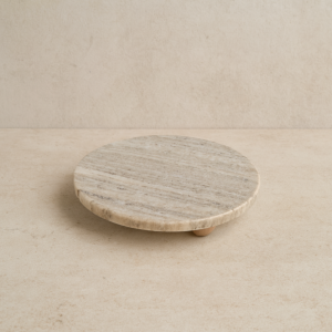 تحفة ديكور طبق رخامي رولاي - بيج ومتعدد الالوان