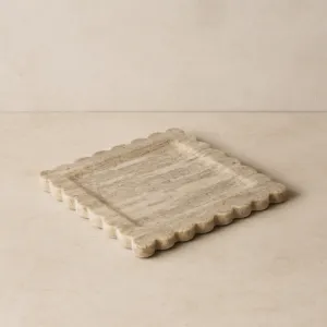 تحفة ديكور صينية رخامية شيكو - بيج ومتعدد الالوان