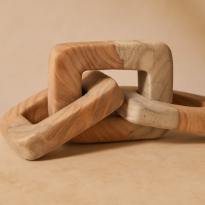 تحفة رابط سلسلة من الحجر الرملي - بني فاتح ومتعدد الالوان