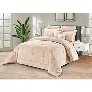 لحاف كينج بلوجرين جاكار 9 قطع - بيج    