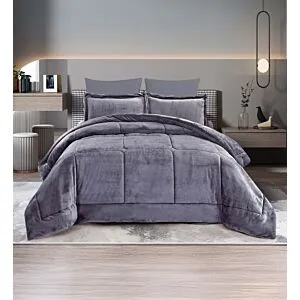 لحاف كينج ساده بطانية 3 قطع - بنفسجي