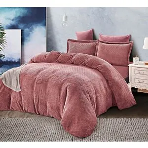 طقم لحاف مزدوج لازيل جاكار 6 قطع - لحمي