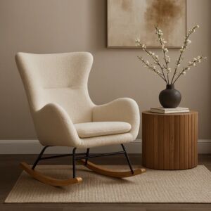 كرسي هزاز روزالينا - كريمي