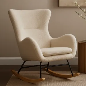 Rosalina Rocking Chair - Cream