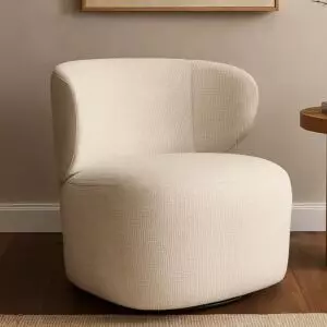 كرسي دوار ريبيل - بيج واسود