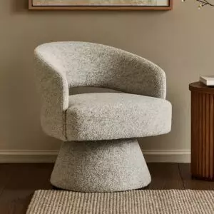 كرسي دوار مارت - رمادي واسود