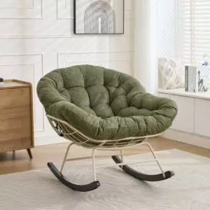 كرسي استرخاء هزاز كوتون كلاود - اخضر