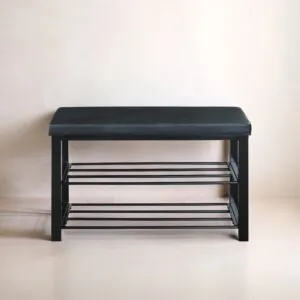 منظم احذية مع مقعد سوتورا - اسود