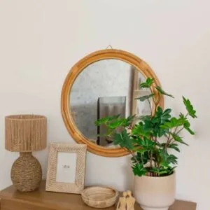مرآة دائرية - بني