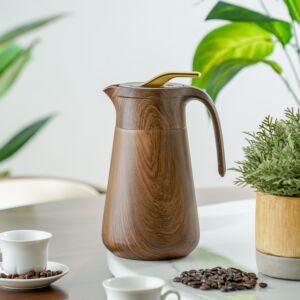 Woodil Thermos for coffee or tea - 1 liter, brown