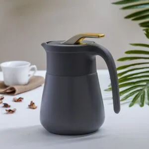 ترمس شاي او قهوة يوسربا لون رمادي وذهبي