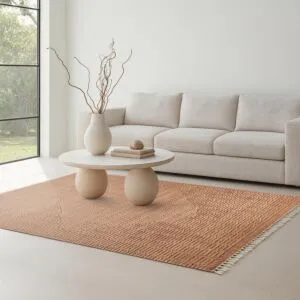 سجادة مودرن لوفير 150×230 سم - برتقالي