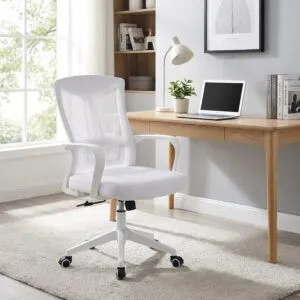 كرسي مكتب قابل لتعديل الارتفاع رومان - ابيض
