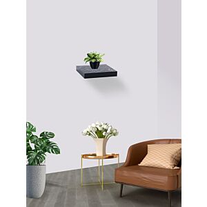 رف جداري لونا طول 25 سم لون رخامي غامق