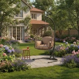 أرجوحة حديقة جاردينيا - مقعد واحد - بني فاتح