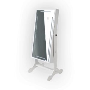 خزانة ومنظم اكسسوار مستطيل بإضاءة ليد أبيض 