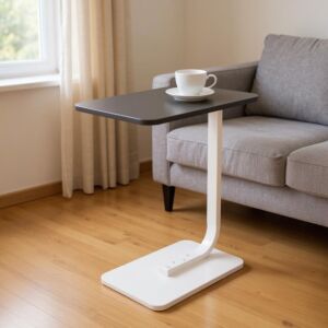 طاولة جانبية مستطيلة ايلان - اسود وأبيض